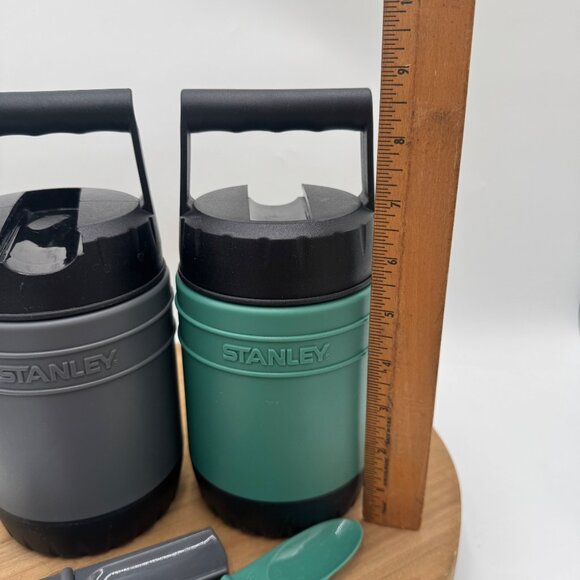 Stanley Classic 10oz Thermos Set Green and Gray Insulated Leak Proof Portable Ha - Picture 8 of 12